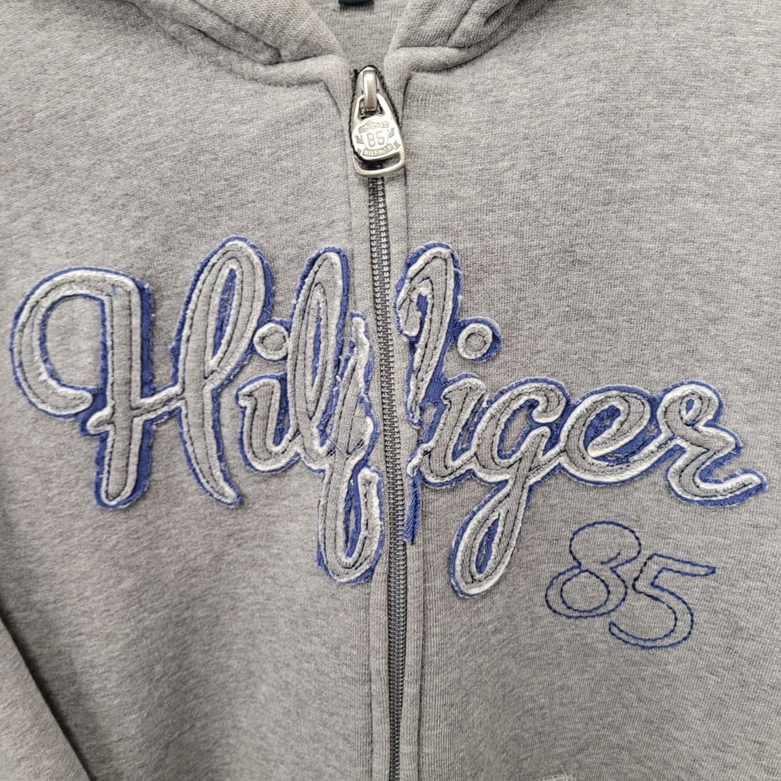 Tommy Hilfinger 타미힐피거 엘보 패치 후드집업 그레이 상품이미지3