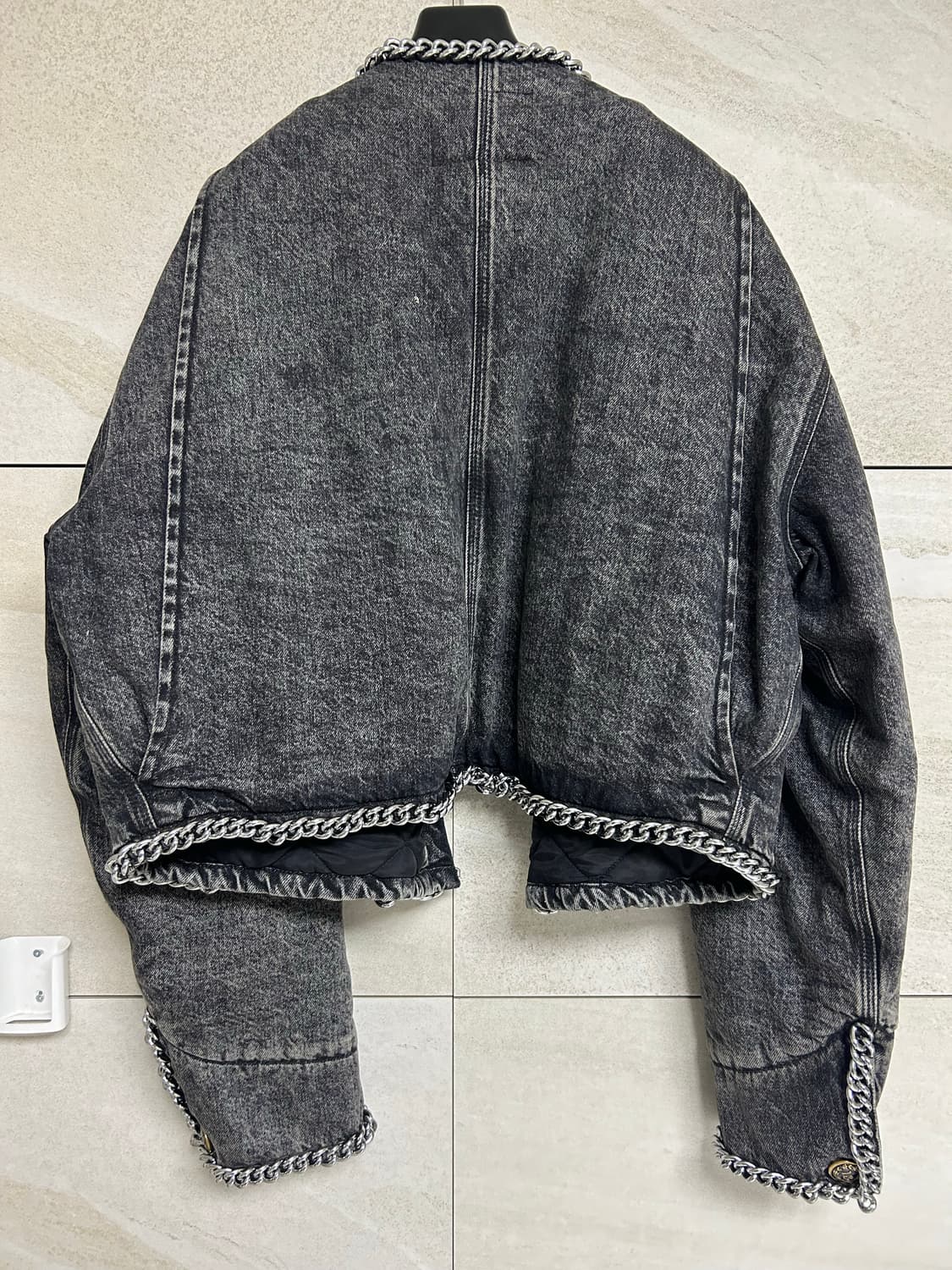 R13 체인 장식 데님 자켓 상품이미지6