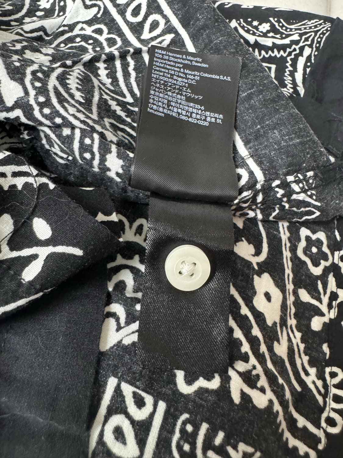 H&M 페이즐리 하와이 반팔 셔츠 XXL 상품이미지7