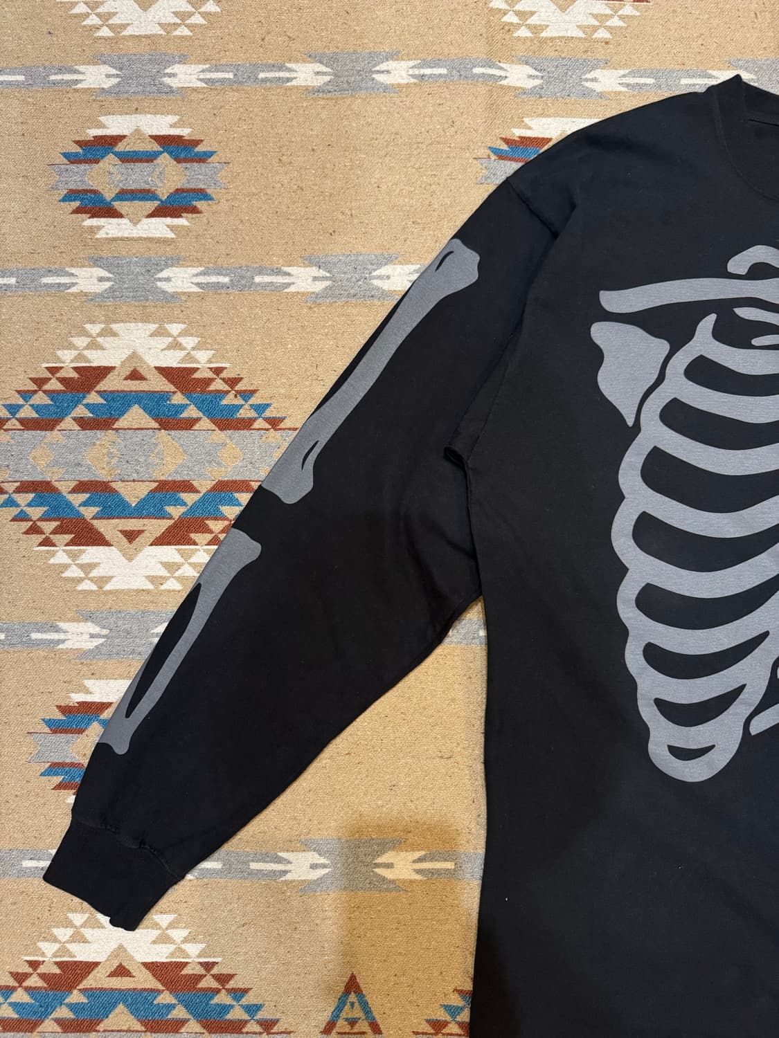 [L] 네이버후드 본 프린트 롱슬리브 블랙  상품이미지3