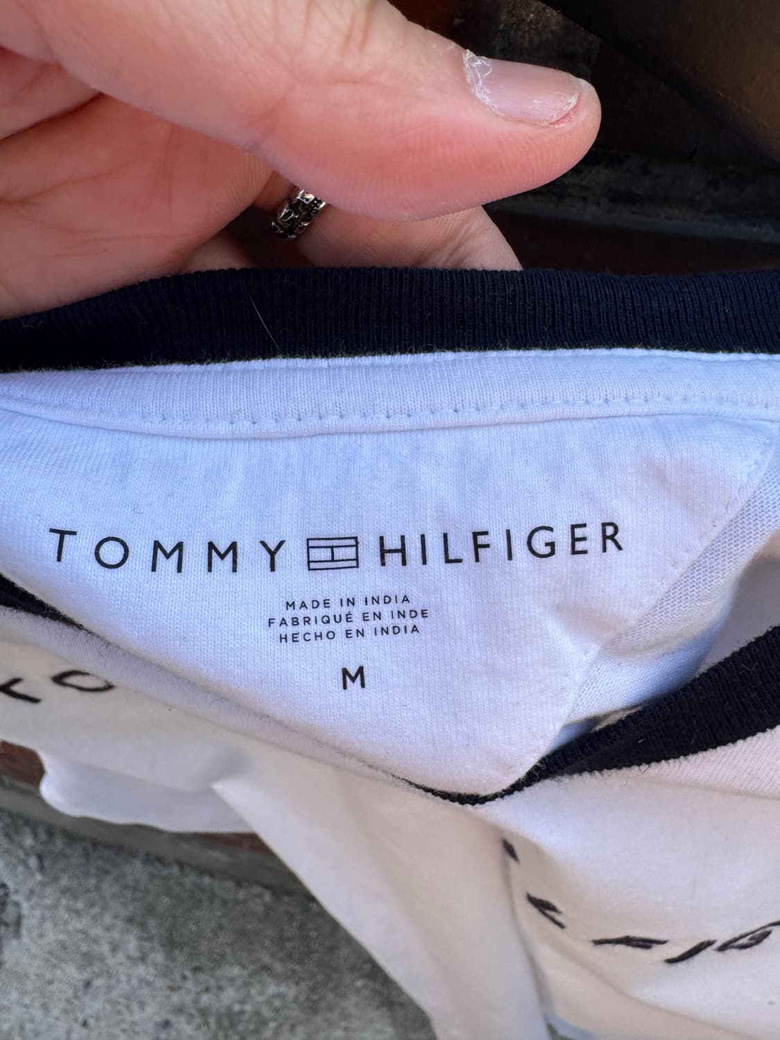 타미힐피거 화이트 반팔티셔츠  상품이미지3