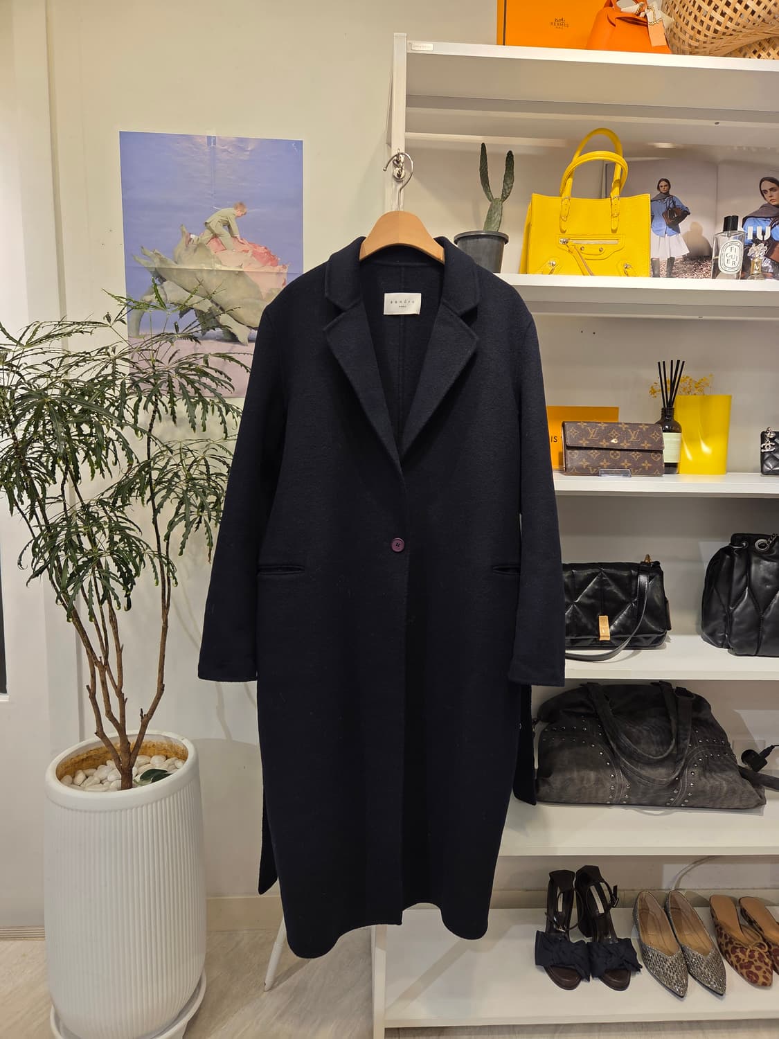 산드로 펀칭벨트 울 코트 상품이미지2