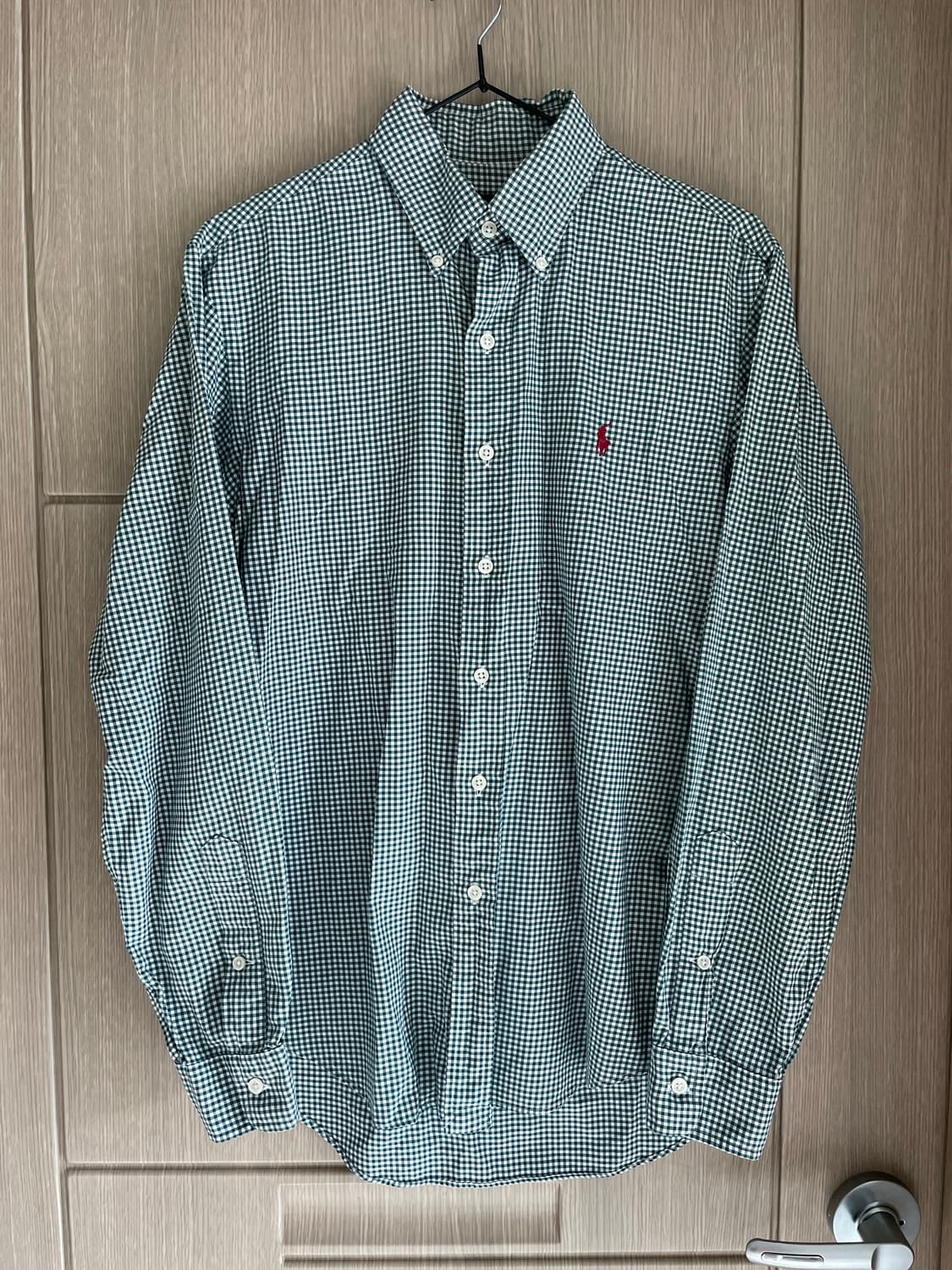 랄프로렌 기엄체크 그린 셔츠 상품이미지1