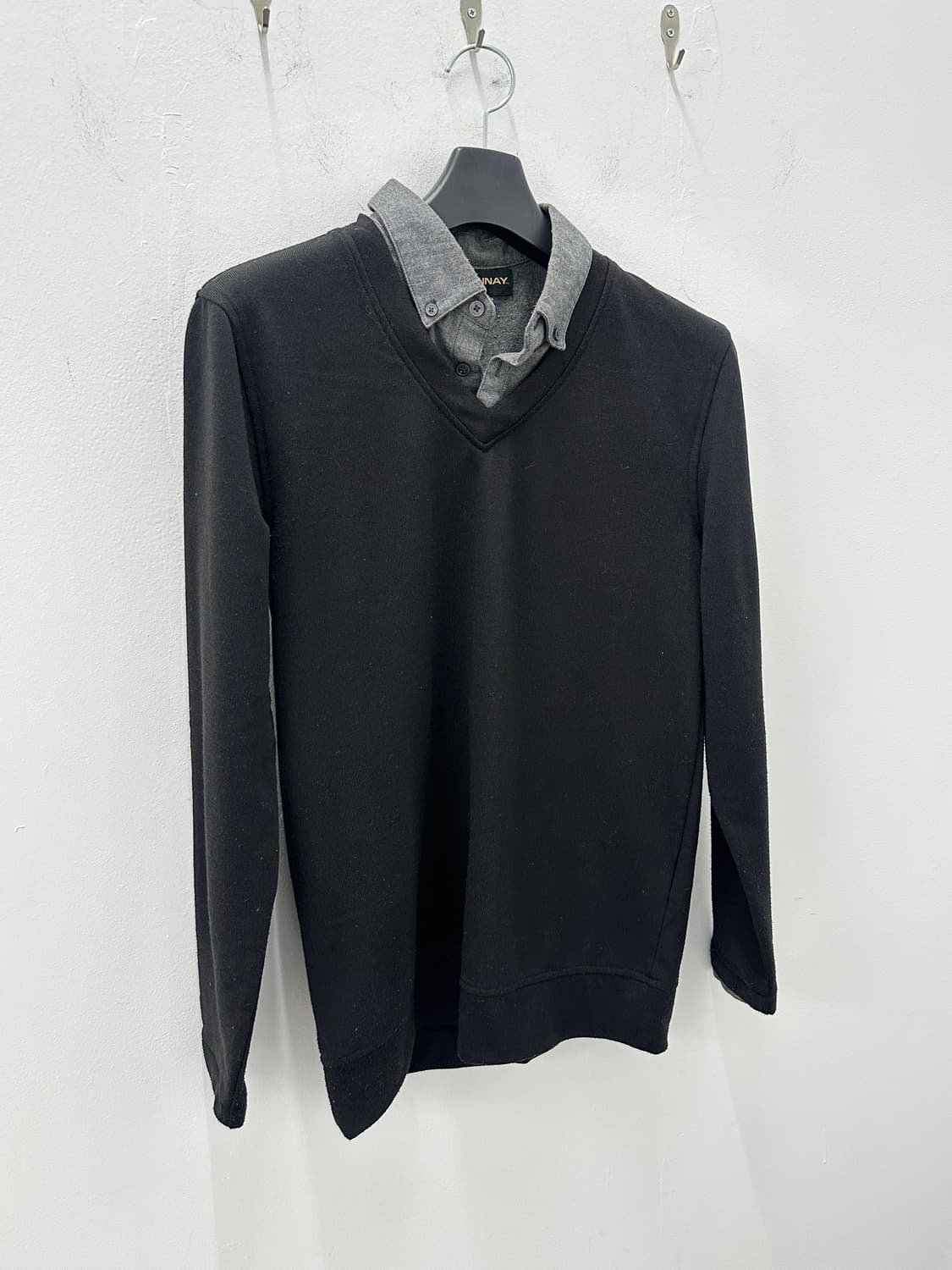 DONNAY fake layered knit shirt 상품이미지4