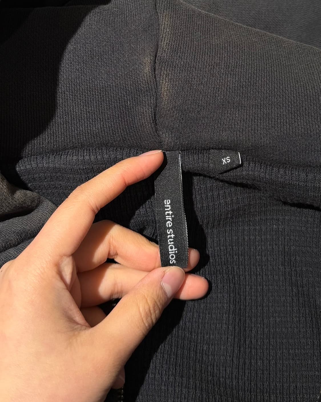 엔타이어 스튜디오 차콜브라운 페이디드 후드집업 상품이미지8