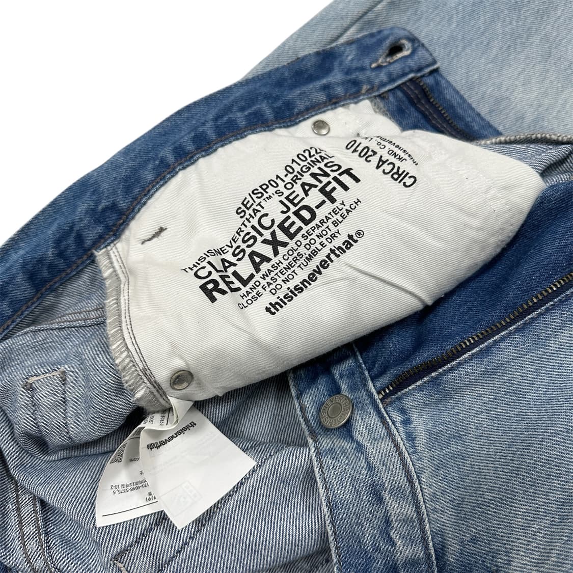 디스이즈네버댓 루즈 진 워싱 블루 상품이미지6