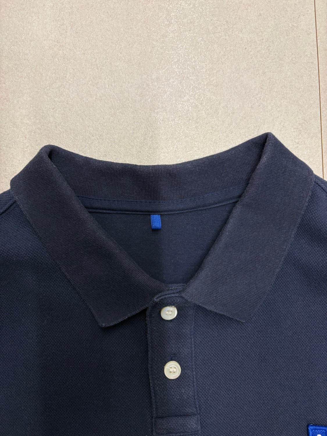 아더에러 폴로 반팔 티셔츠 네이비 L 상품이미지4