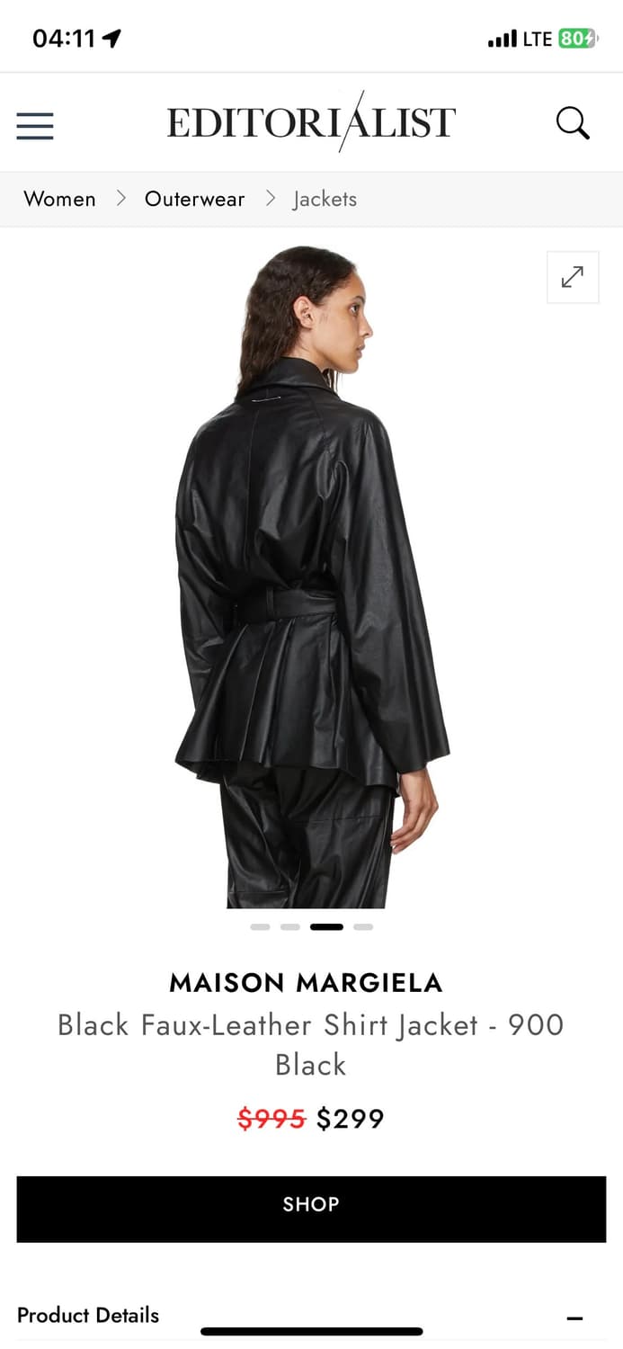 mm6 레더자켓 상품이미지10