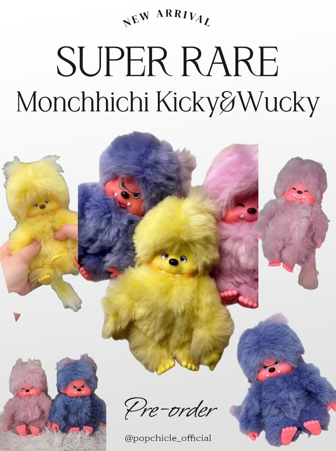 초희귀 고전 몬치치 kicky&wucky 인형 세트 상품이미지2
