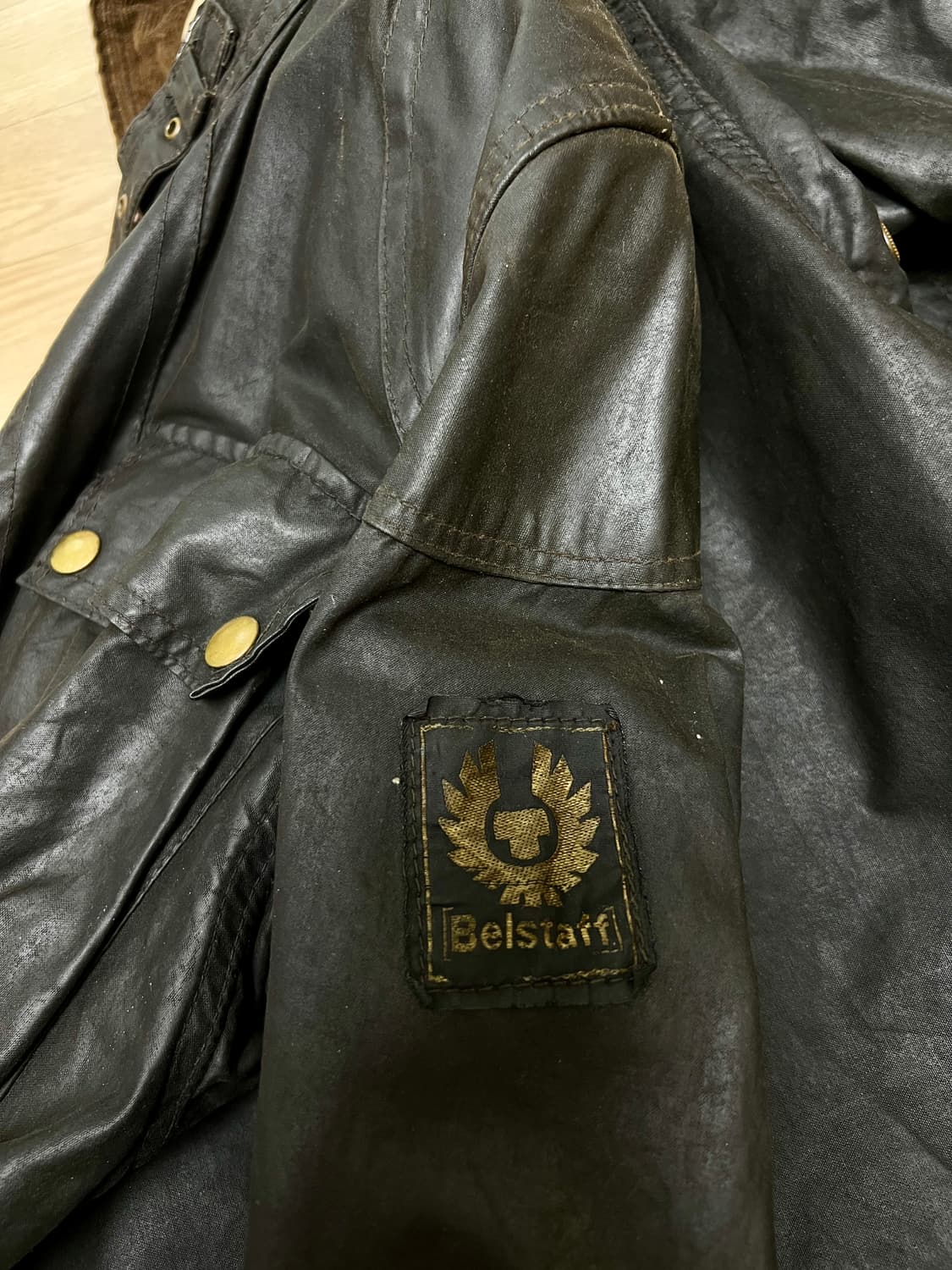 빈티지 벨스타프 X BMW 트라이얼마스터 왁스드 자켓 상품이미지9