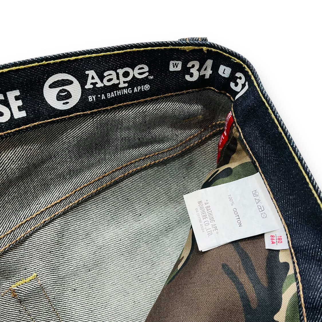 Aape 마일로 시그니처 페인티드 로고 데님 팬츠 상품이미지5