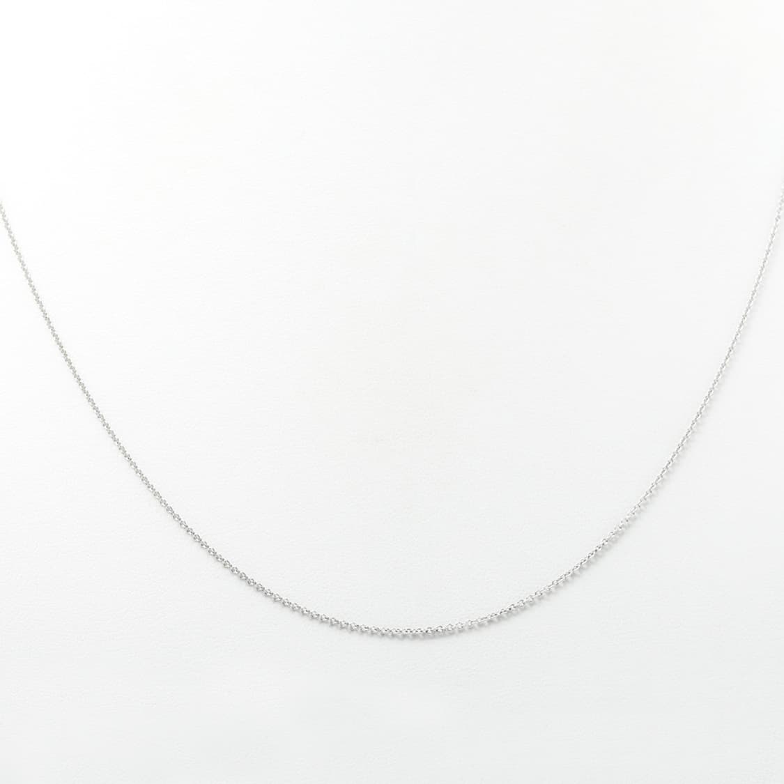 티파니 18K 화이트골드 롱체인 레이어드 네크리스 목걸이 50cm 상품이미지1