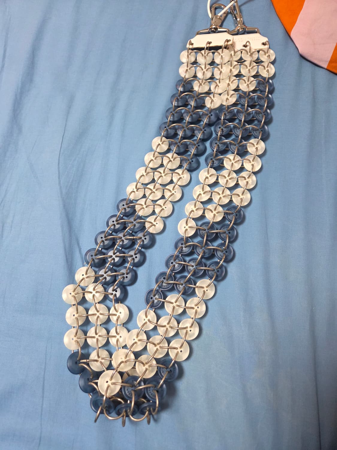 스테판쿡 버튼 스트랩 블루/화이트 상품이미지1