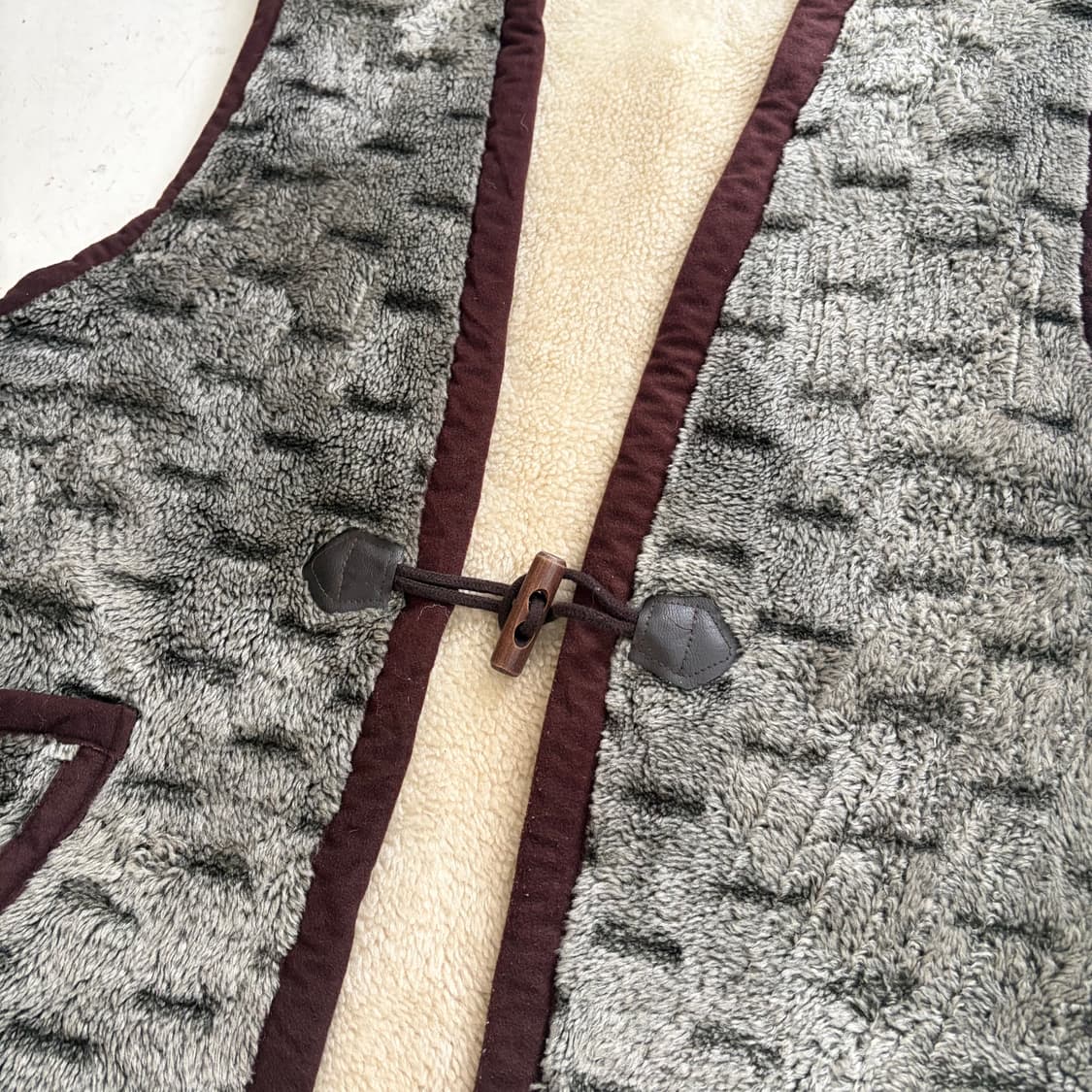 90s HOME WEAR 빈티지 베스트 L 상품이미지4