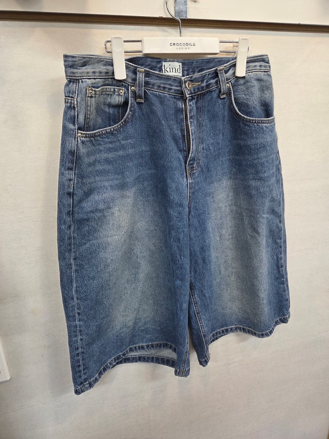 빈티지 카인드 버뮤다 데님반바지 대략 32 상품이미지4