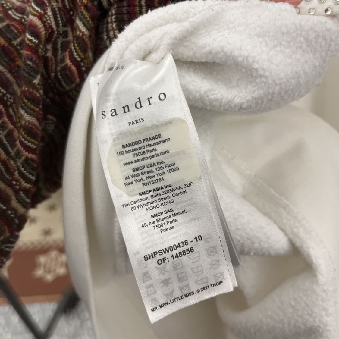 산드로 빈티지 캐주얼 키치 드로잉 약기모 후드티 105 C10228 상품이미지6