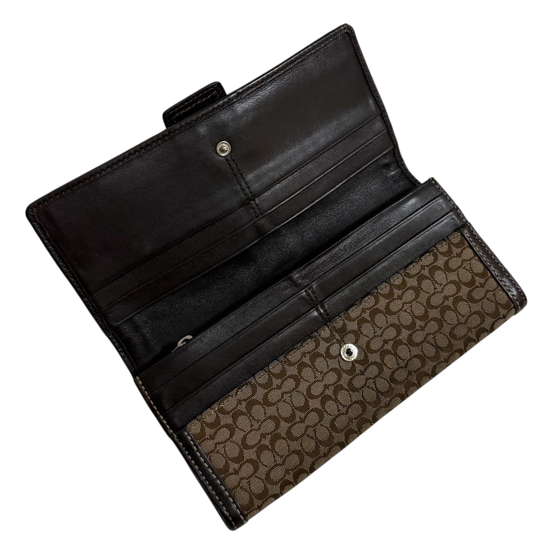 00s 코치 Y2K 시그니처 자카드 장지갑 상품이미지2