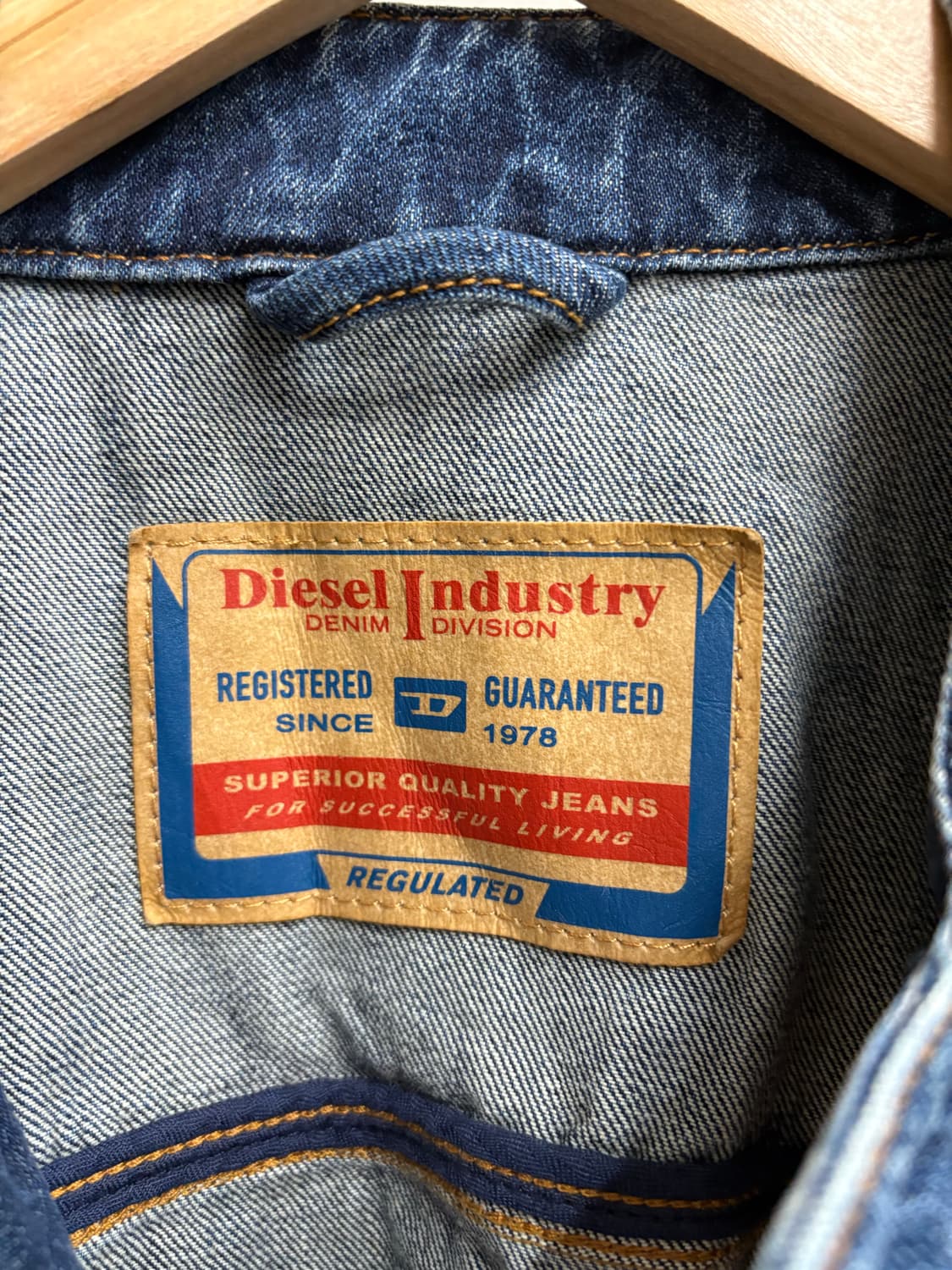 디젤 바이커 다크블루 데님자켓 상품이미지4