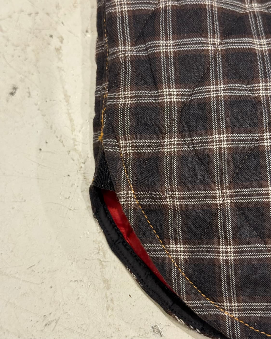 COMME des GARCONS HOMME Jpn 새상품 퀼팅 체크 셔츠 상품이미지6