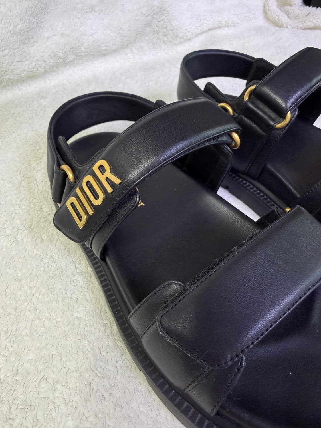 Dioract 디올액트 블랙램스킨샌들 36(230) 상품이미지4