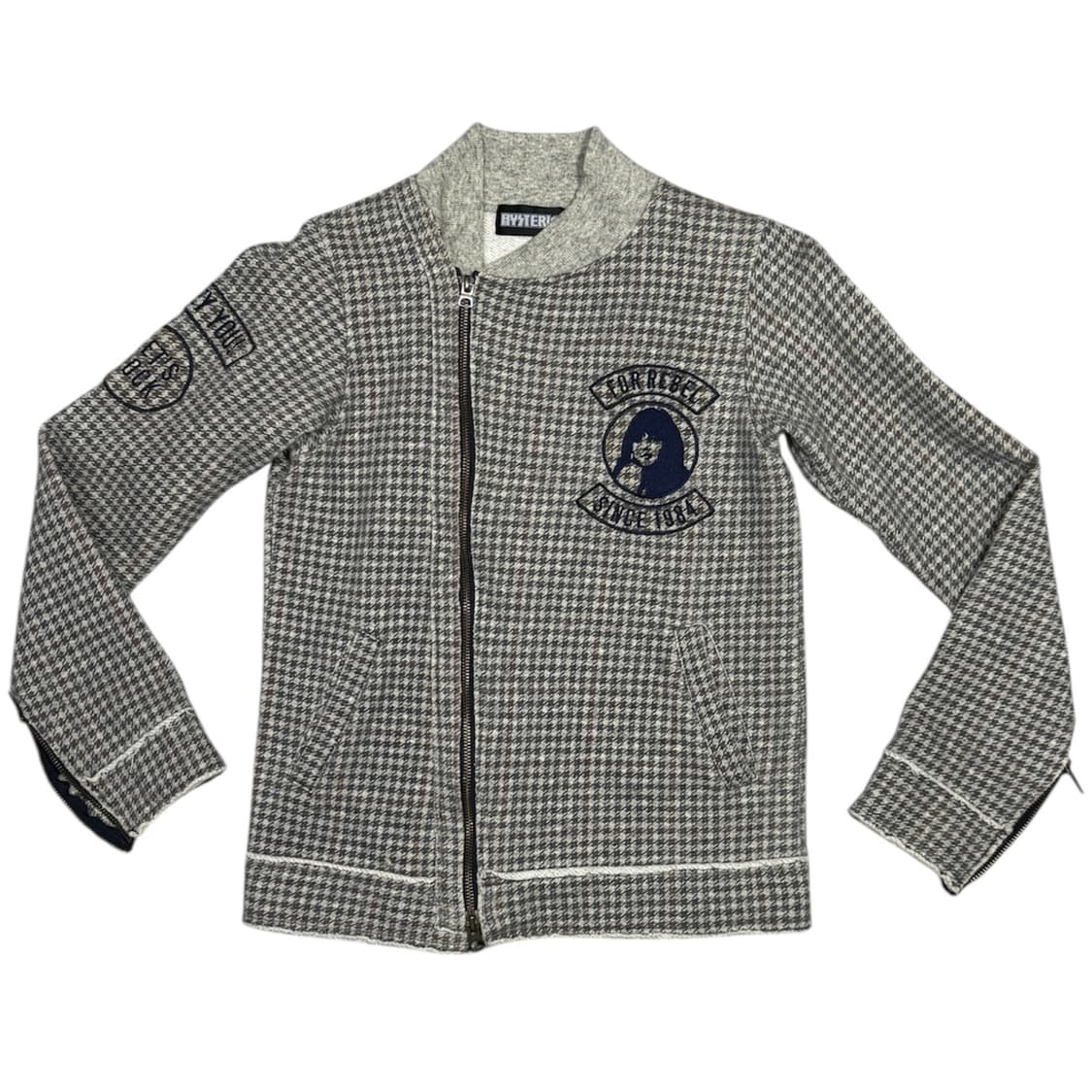 히스테릭 글래머 아카이브 울 캐시미어 혼방 히스걸 면 라이더 자켓  상품이미지1