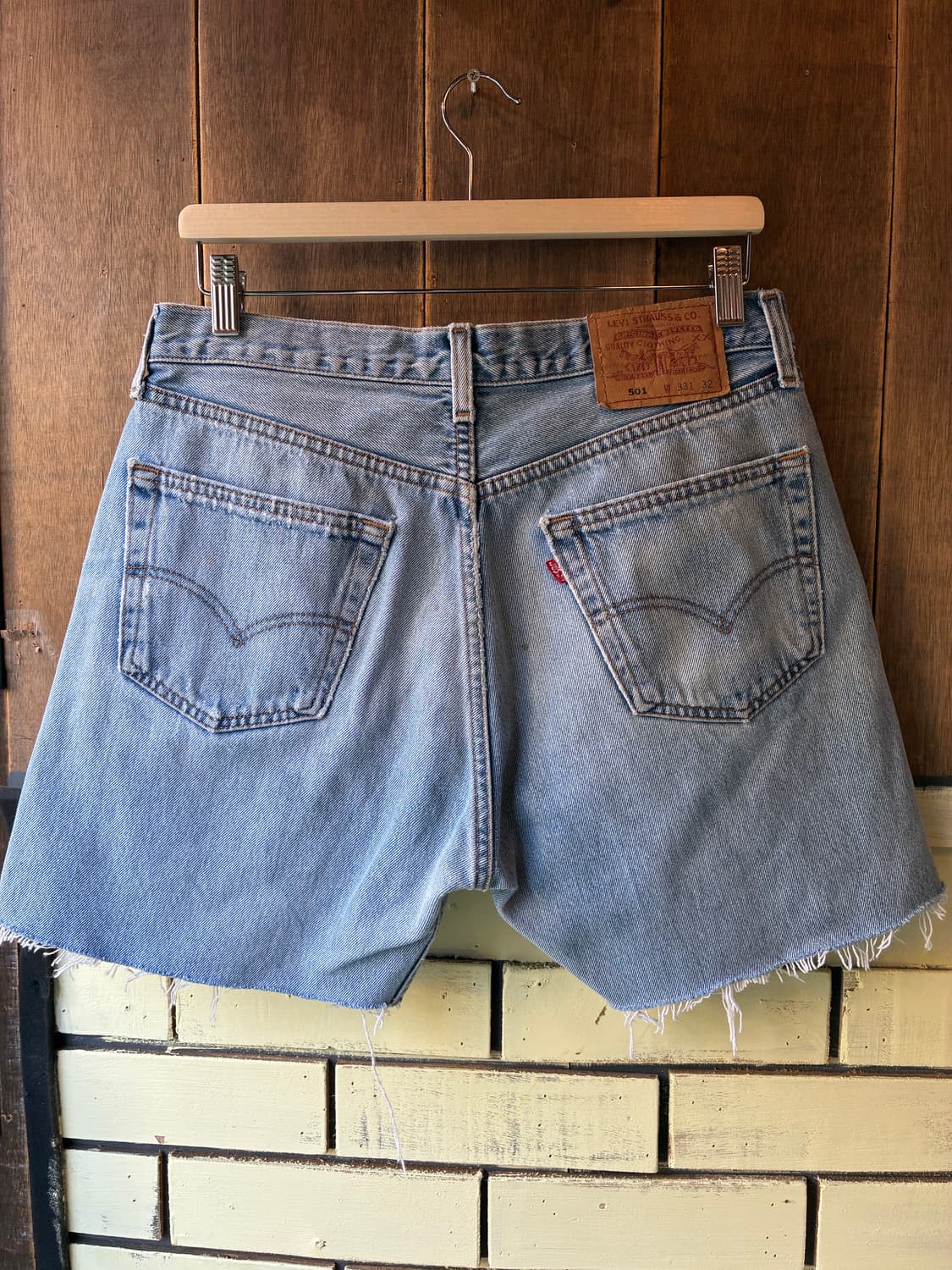 90’s Levi’s 501 Light Blue Denim Shorts  상품이미지7