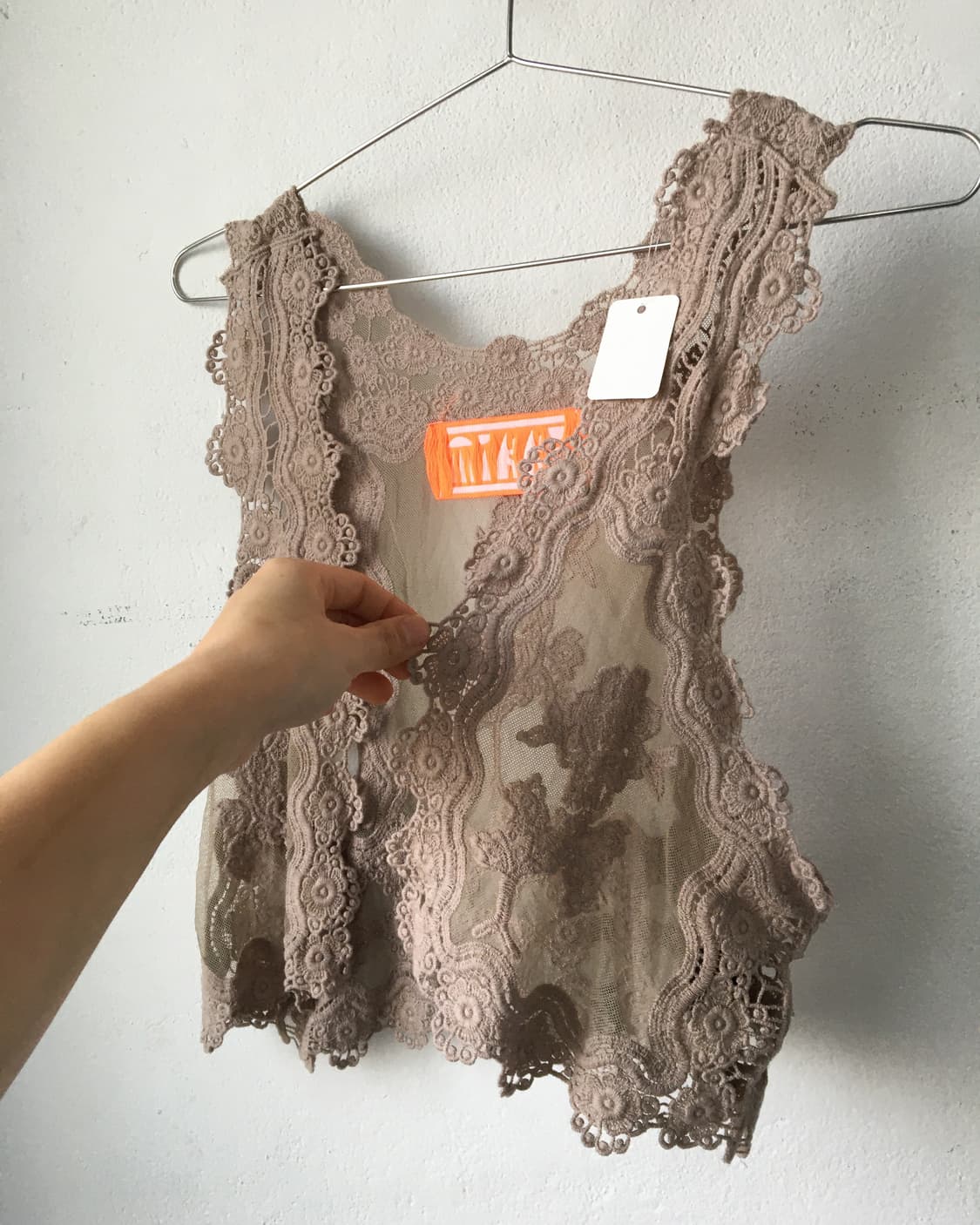 Crochet point open vest 상품이미지4