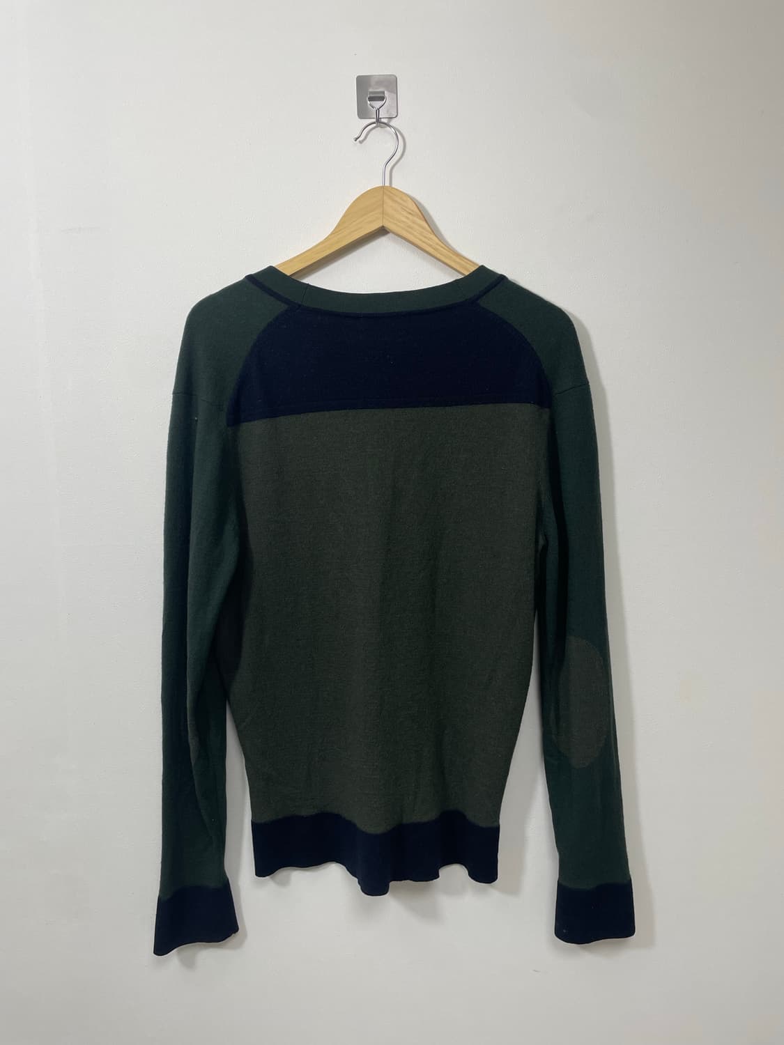 빈폴 카키 배색 가디건 XL - K36  상품이미지2