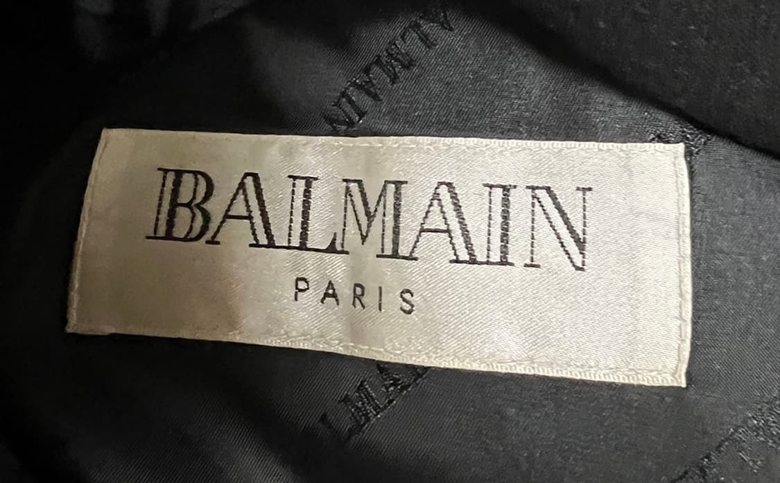 BALMAIN 발망 라이센스 3버튼 울 남자 블레이저 블랙 XL 105 상품이미지4