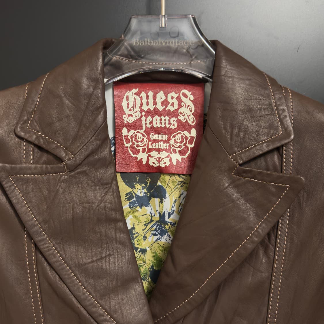 게스 브라운 램스킨 자켓 상품이미지5