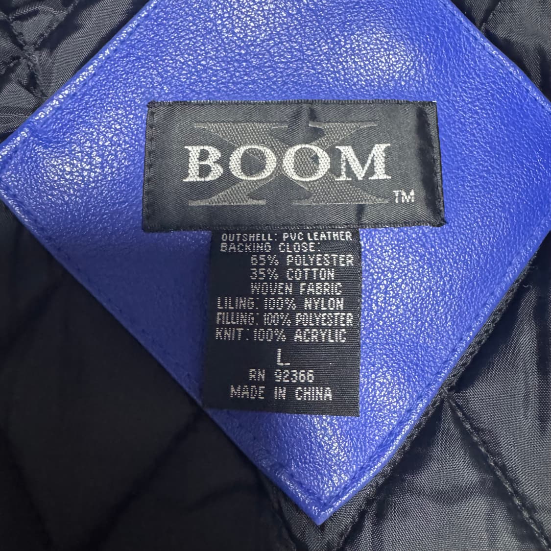 BOOMX 드래곤 레더 바시티 자켓 L 상품이미지4