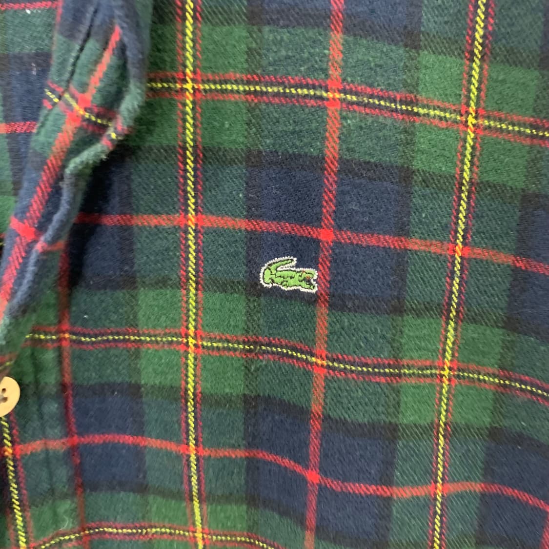 라코스테 자수로고 글렌체크 셔츠 상품이미지4