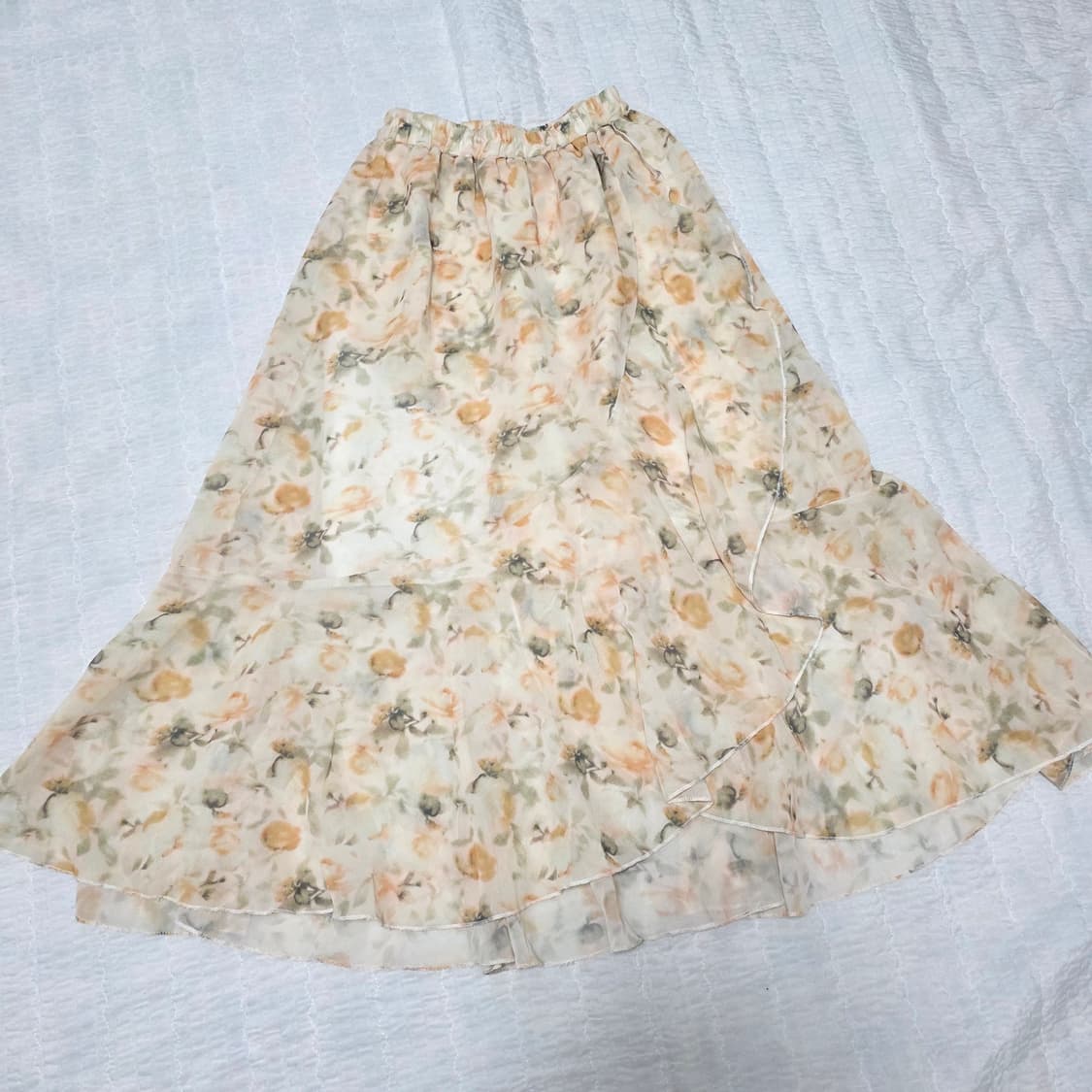 일본빈티지)언발 프릴 페어리모리걸 로즈스커트 상품이미지2