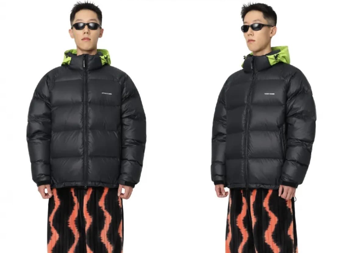 예스아이씨 패딩 Flag Down Jacket Black L사이즈 상품이미지5