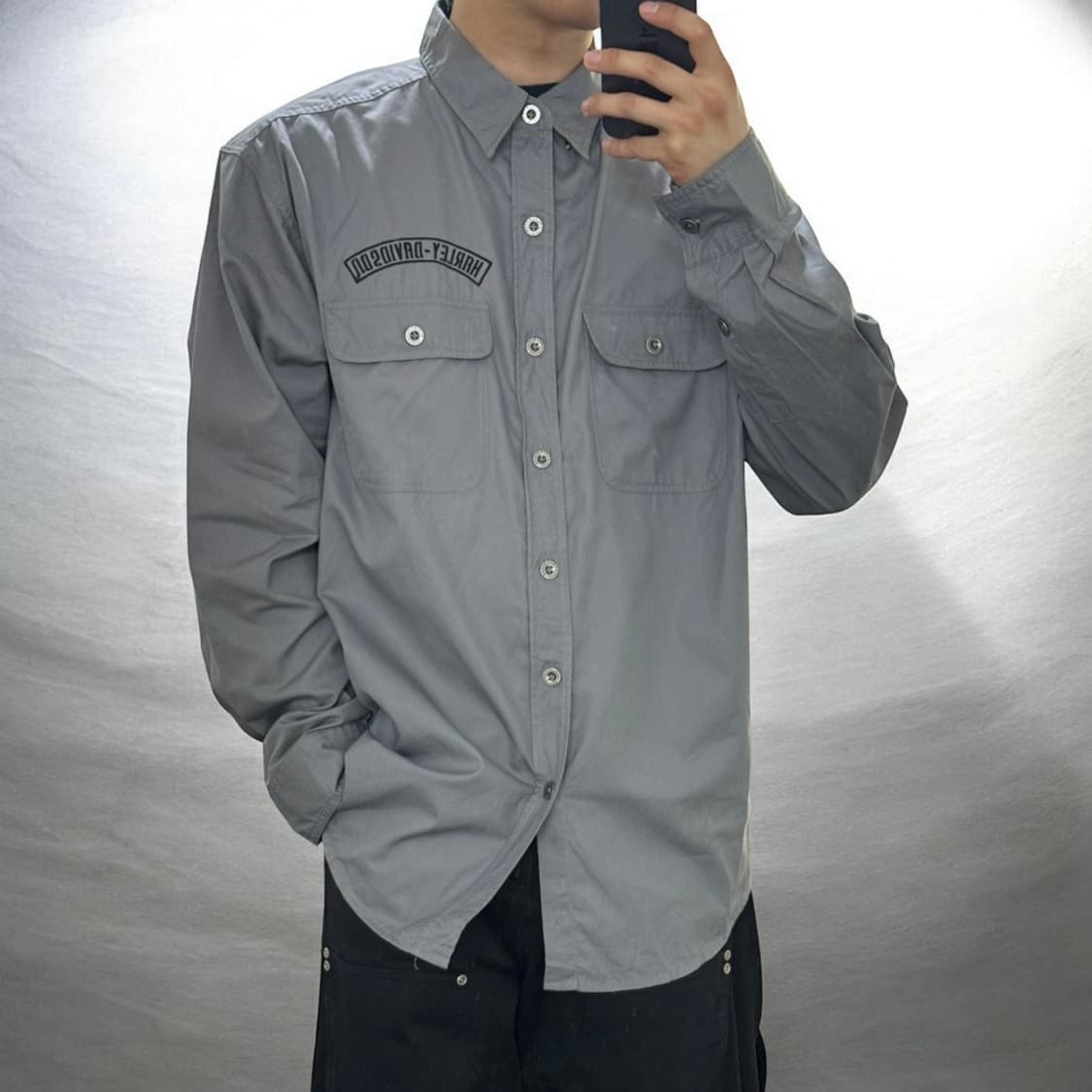 할리데이비슨 빅로고 셔츠 상품이미지2