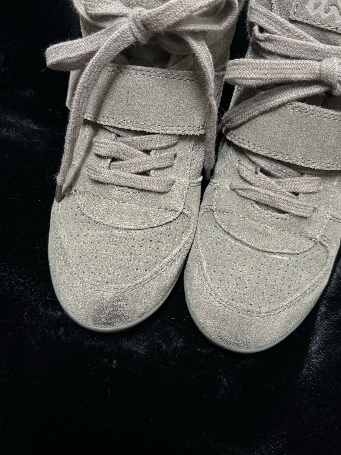 Ash 아쉬 보위 스웨이드 웨지힐 하이탑 스니커즈 카키그레이 36 상품이미지5