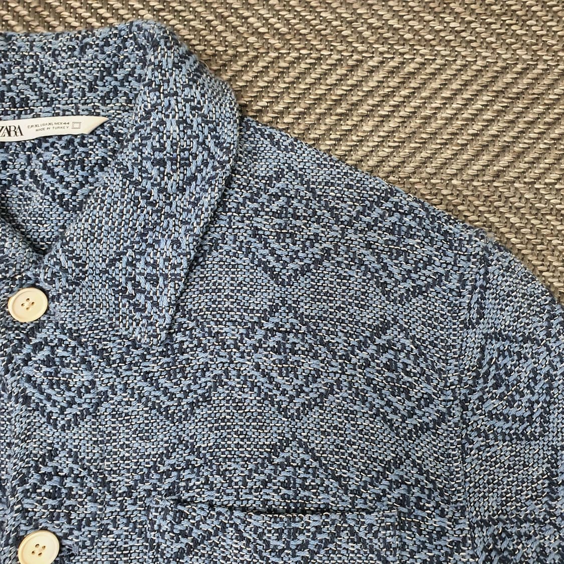 자라 오버핏 니트 가디건 남자110~115 상품이미지3