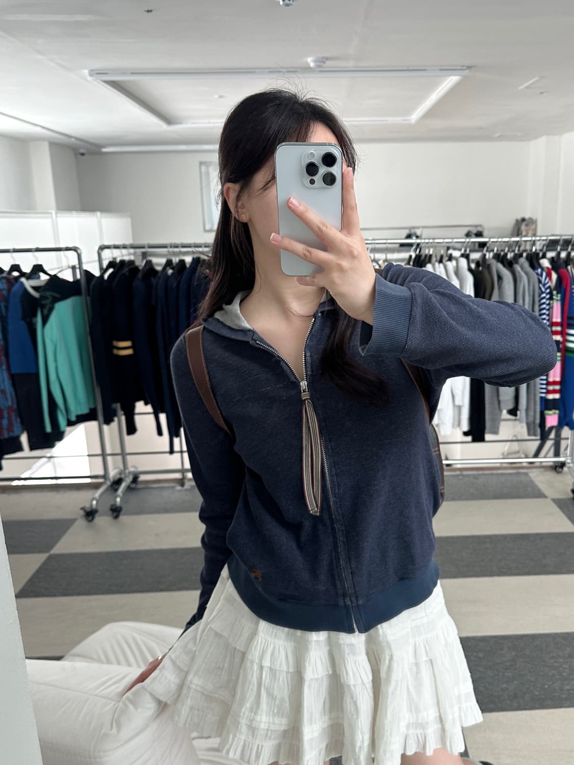 버버리 블루라벨 데님 후드집업  상품이미지3