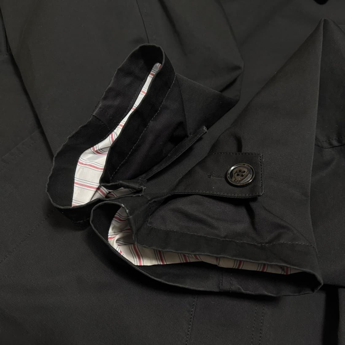 프릭스스토어(Freak's store) 블랙 코튼 루즈 스탠칼라 코트 상품이미지5