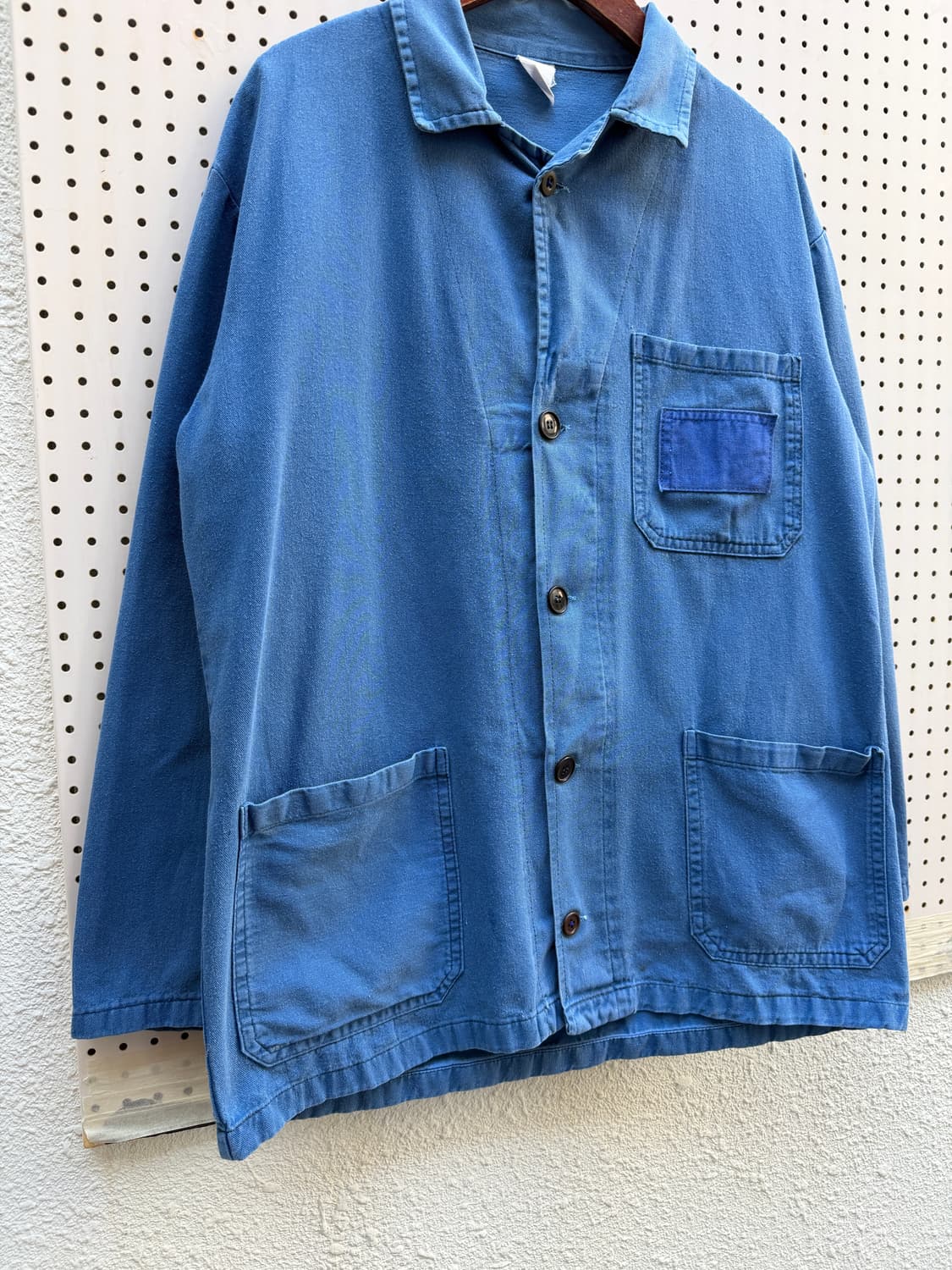 OLD VINTAGE WASHED BLUE FRENCH 프렌치워크자켓 상품이미지5