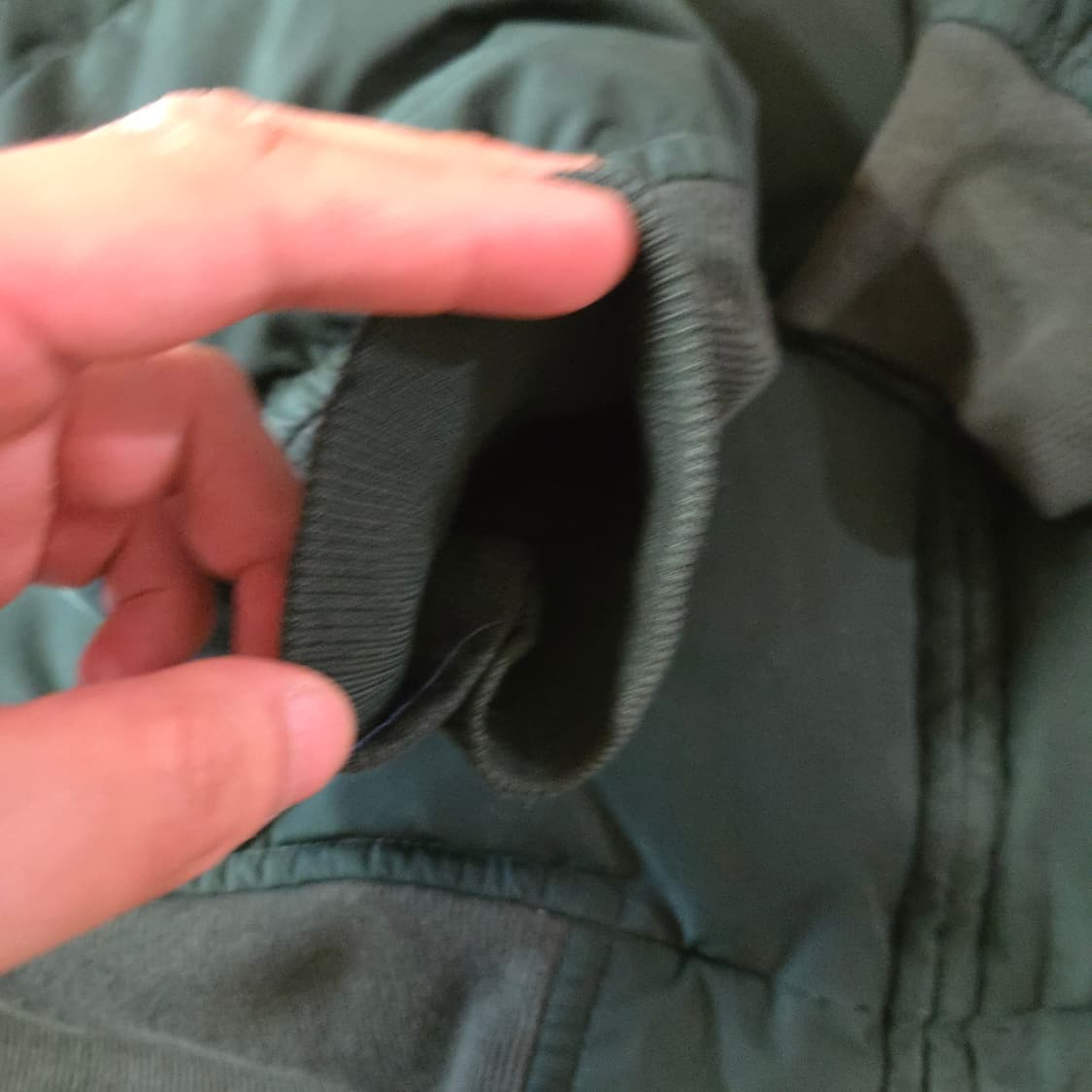 90s 폴로 푸퍼 패딩 M 95 다크그린 상품이미지7