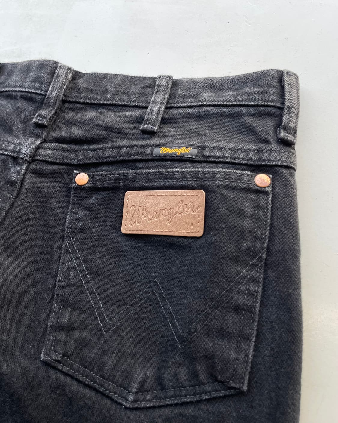 Wrangler 936 wbk ( 랭글러 카우보이 컷 블랙 데님 ) 상품이미지7