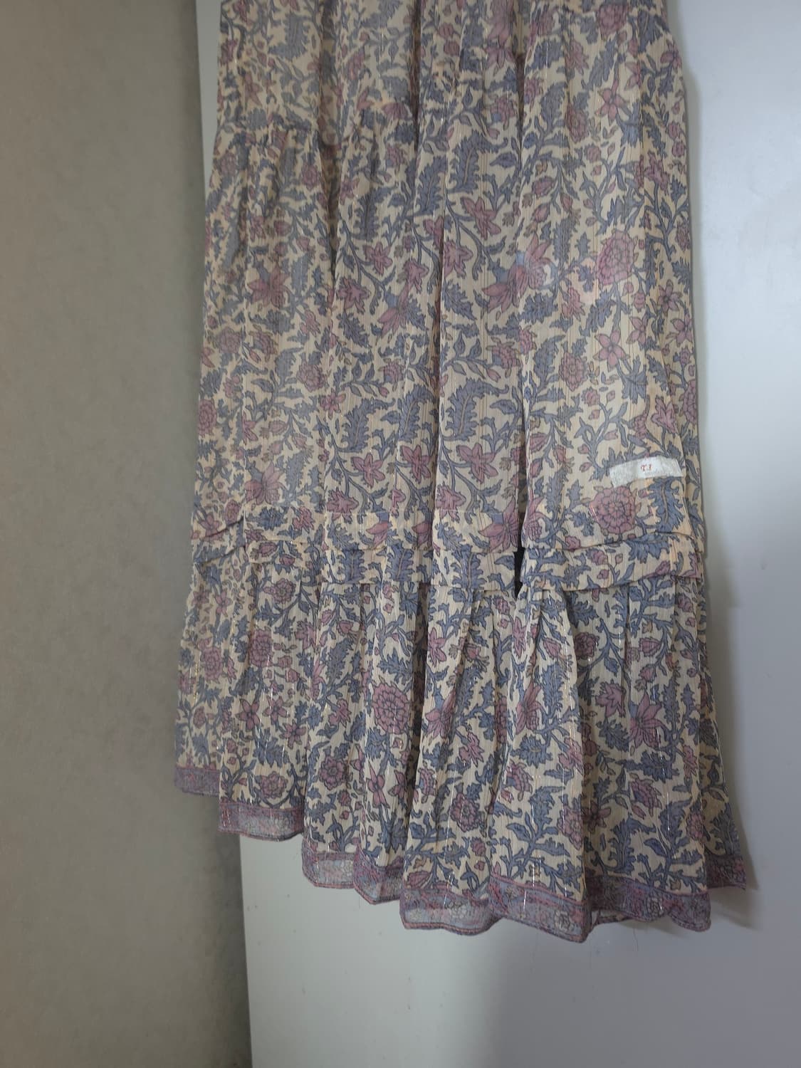 써스데이아일랜드 플라워 쉬폰 롱원피스 상품이미지3