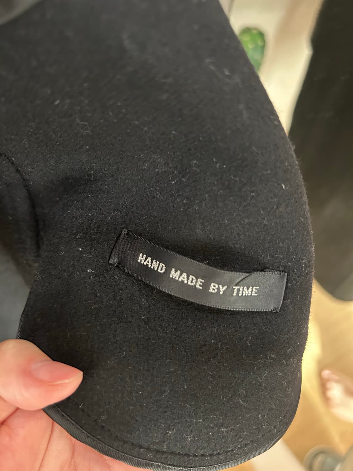 TIME 케시미어 블랙 코트 상품이미지7