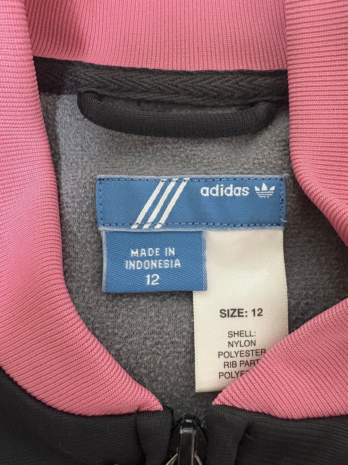 걸스 아디다스 검정 핑크 져지 상품이미지4