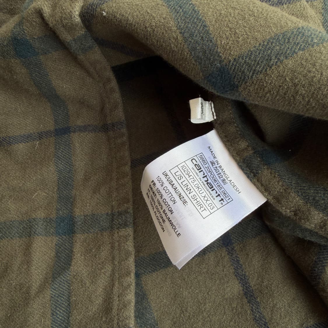 칼하트 체크 블루종 자켓 상품이미지7