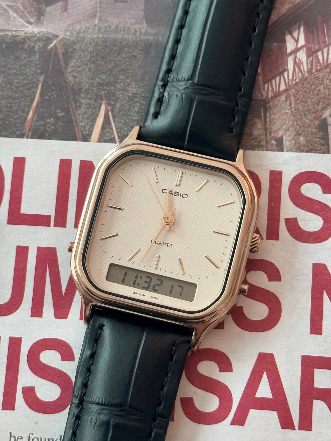 Casio 카시오 AQ-422 아나디지 스퀘어 상품이미지1
