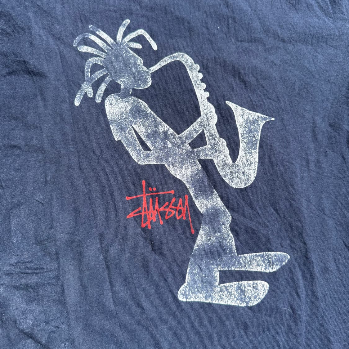 [L] 90s Stussy 스투시 Jazzman 재즈맨 반팔티 상품이미지7