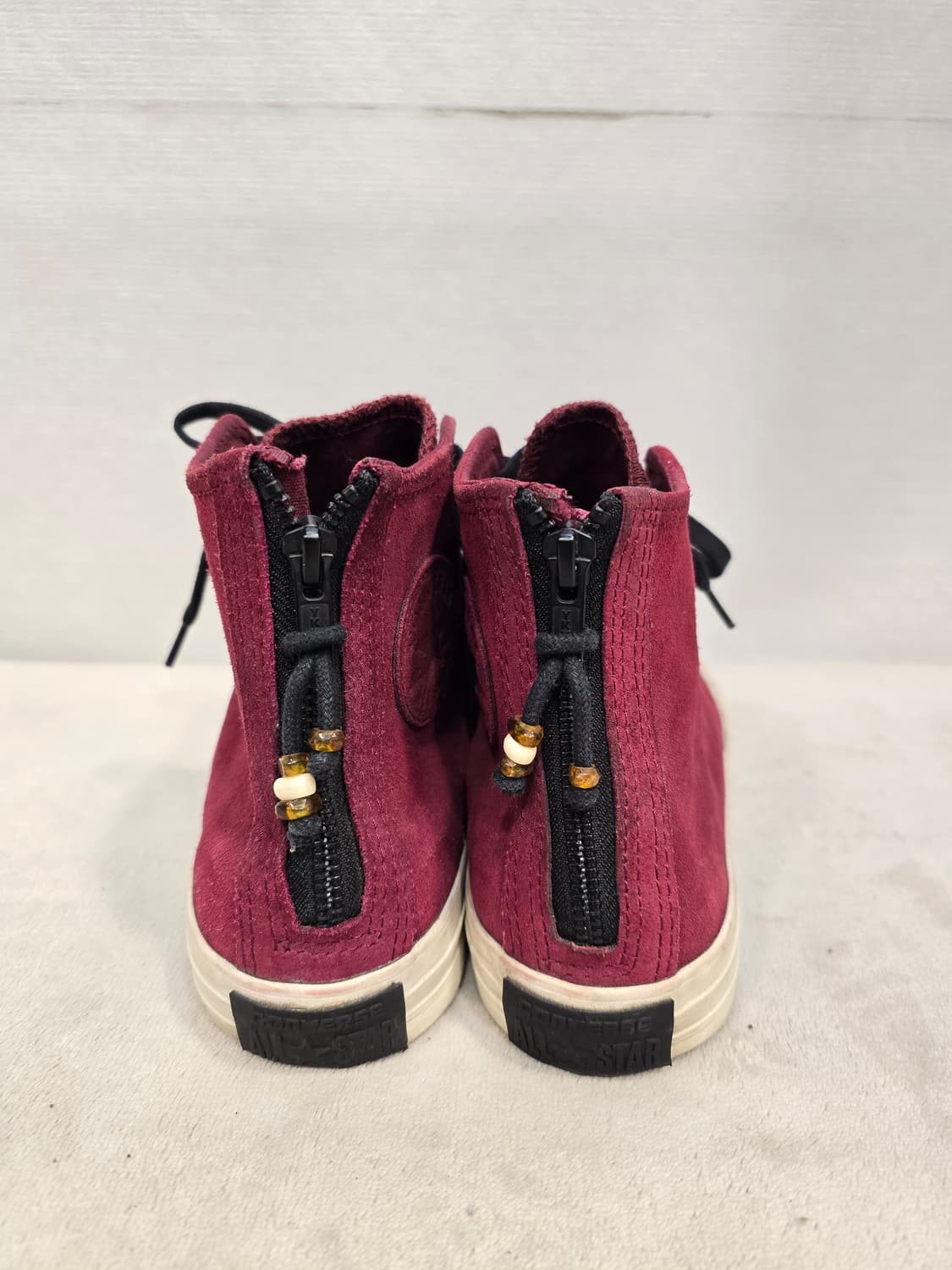 컨버스 백지퍼 하이탑 스웨이드 버건디 260 상품이미지4