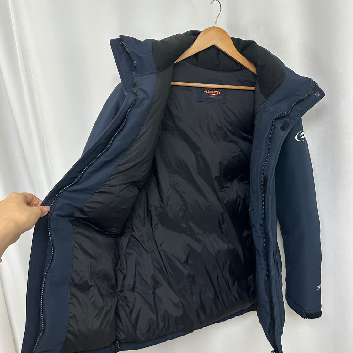 아이더 남자 솜빵빵 방한 패딩 네이비 오리털 XL 105 상품이미지5